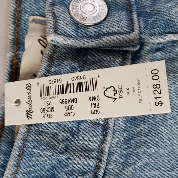 NEW MADEWELL The High-Rise Slim Crop Boy Jean - Picture 4 of 11